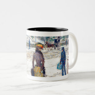 Tasse 2 Couleurs Art New York Street (1902) par Frederick Hassam