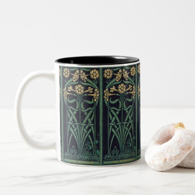 Tasse 2 Couleurs Art nouveau J.M.Barrie  (Avec donut)