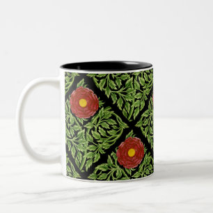 Tasse 2 Couleurs Art Nouveau Rouge Rose De Morgan