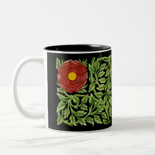 Tasse 2 Couleurs Art Nouveau Rouge Rose De Morgan