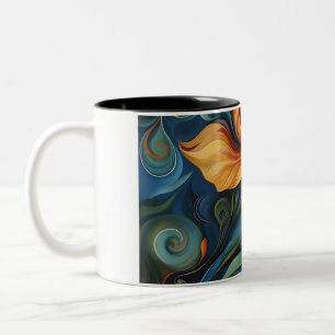 Tasse 2 Couleurs Art numérique Flower