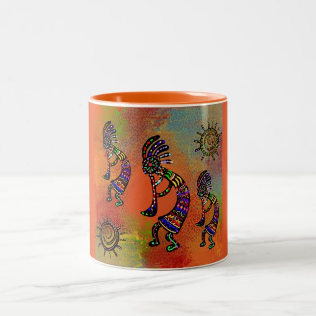 TASSE 2 COULEURS ART SOUTHWEST KOKOPELLI      (Centre)