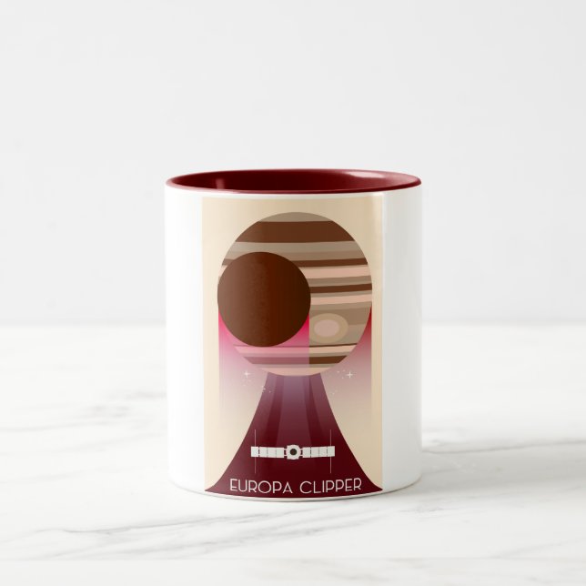 Tasse 2 Couleurs Art spatial Europa Clipper (Centre)