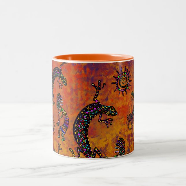 TASSE 2 COULEURS ART SUD-OUEST AMÉRICAIN (Centre)