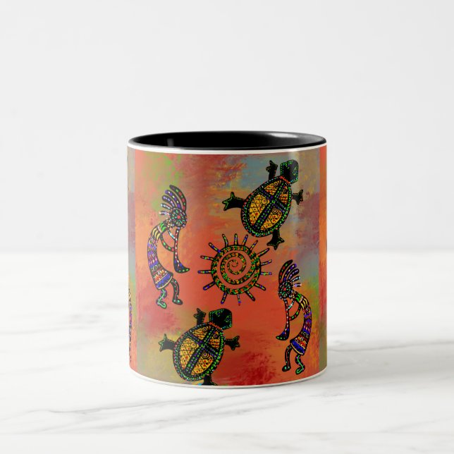 TASSE 2 COULEURS ART SUD-OUEST KOKOPELLI      (Centre)