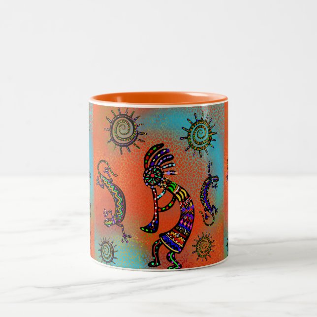 TASSE 2 COULEURS ART SUD-OUEST KOKOPELLI      (Centre)