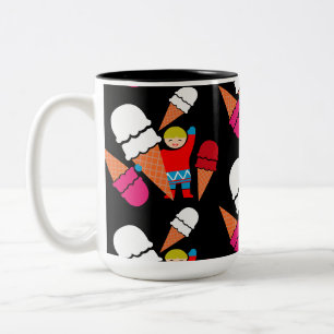 Tasse 2 Couleurs Art vintage rétro de glace