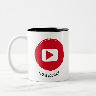 Tasse 2 Couleurs articulos personalizados  i live youtube
