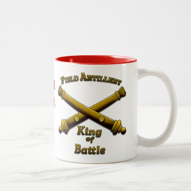 Tasse 2 Couleurs Artillerie de campagne - roi de bataille - (Droit)