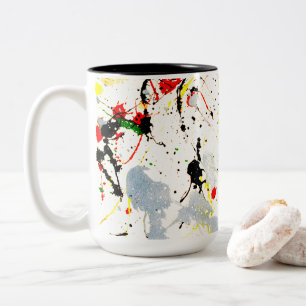 Tasse 2 Couleurs Artistes Paint Splatter