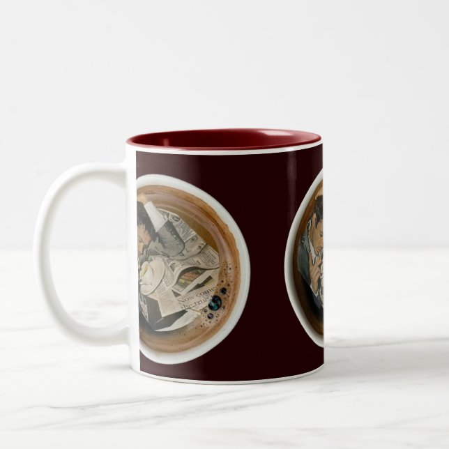 Tasse 2 Couleurs Arty Valentine Gift Collection- Decadent Noir  (Gauche)