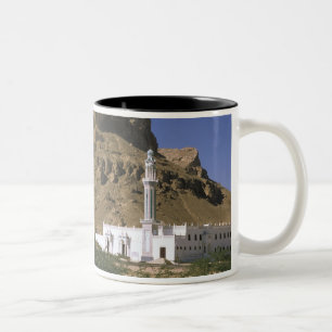 Tasse 2 Couleurs Asie, Yémen, Tarim. Mosquée blanche.