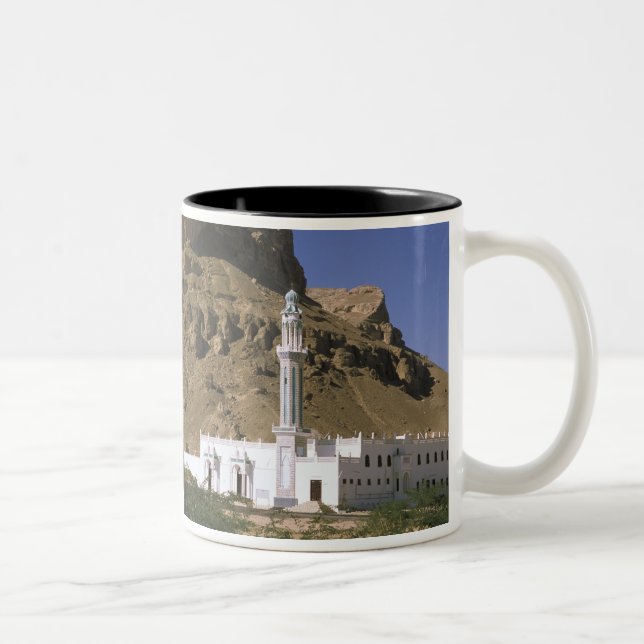 Tasse 2 Couleurs Asie, Yémen, Tarim. Mosquée blanche. (Droit)