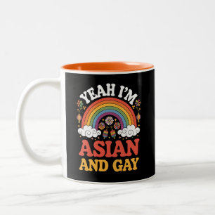 Tasse 2 Couleurs Asien et Gay Queer Asiatique Chinois Coréen Japona