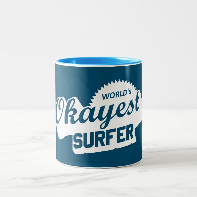 Tasse 2 Couleurs Assez bon surfeur du monde (Centre)