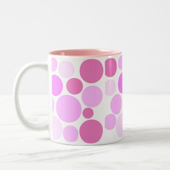 Tasse 2 Couleurs Assez dans la collection de pois (Gauche)