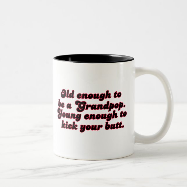 Tasse 2 Couleurs Assez vieux Grandpop (Droit)
