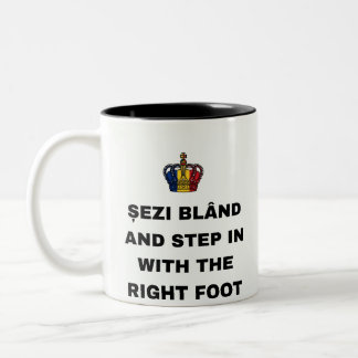 TASSE 2 COULEURS ASSIEDS-TOI DOUCEMENT ET ENTRE AVEC LE PIED DROIT