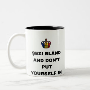 TASSE 2 COULEURS ASSIEDS-VOUS TRANQUILLEMENT ET NE VOUS MÊLEZ PAS D
