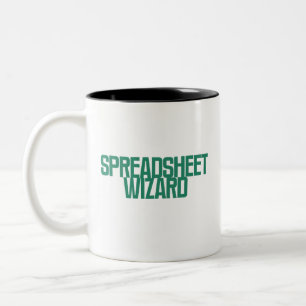 Tasse 2 Couleurs Assistant de feuille de calcul Conception de mag