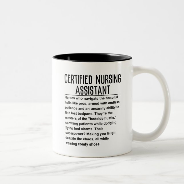 Tasse 2 Couleurs Assistant infirmier certifié (Droit)
