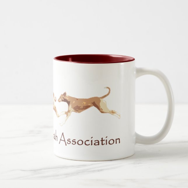 Tasse 2 Couleurs Association d'Azawakh d'Américain (Droit)