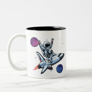 Tasse 2 Couleurs astronautes nasa en navette spatiale