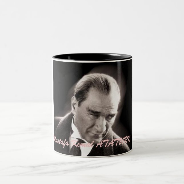 Tasse 2 Couleurs ATA, Mustafa Kemal ATATURK (Centre)