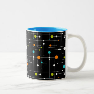 Tasse 2 Couleurs Atomic de l'espace noir de l'Hipster