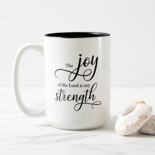 Tasse 2 Couleurs Attaquez la joie du seigneur est ma force