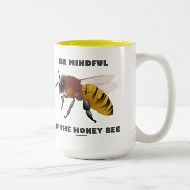 Tasse 2 Couleurs Attention À L'Attitude Apiariste Des Abeilles De M (Droit)