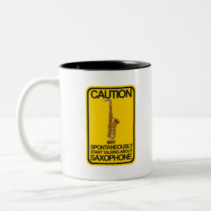 Tasse 2 Couleurs Attention Peut Commencer Spontanément À Parler De