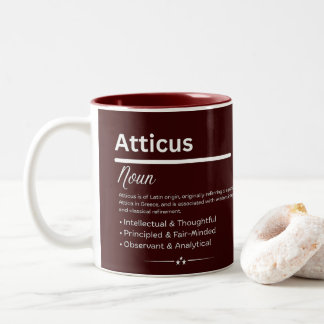 Tasse 2 Couleurs Atticus Personalized Name
