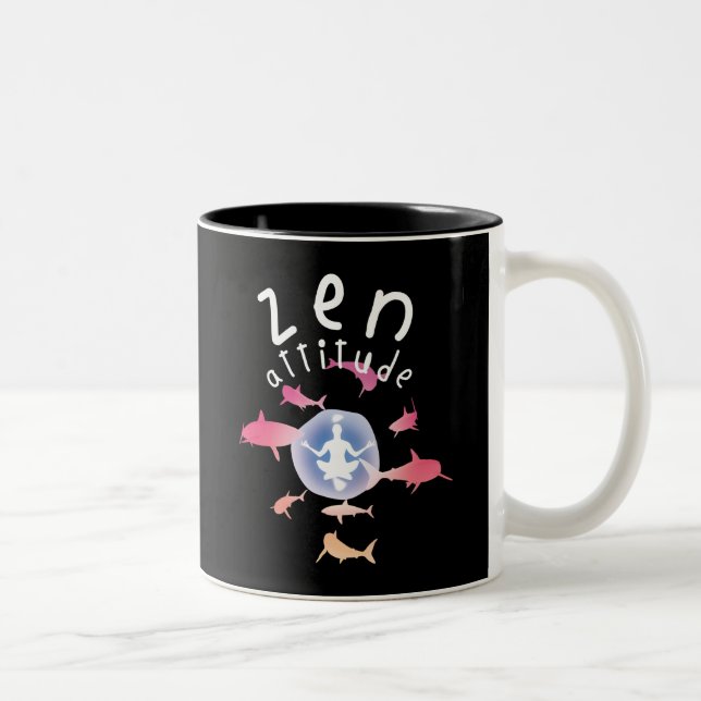 Tasse 2 Couleurs Attitude zen (Droit)