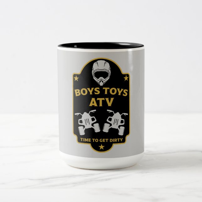 Tasse 2 Couleurs Atv quad aventures (Centre)