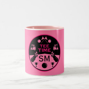 Tasse 2 Couleurs Au-Dessus De La Colline Golfeur D'Anniversaire
