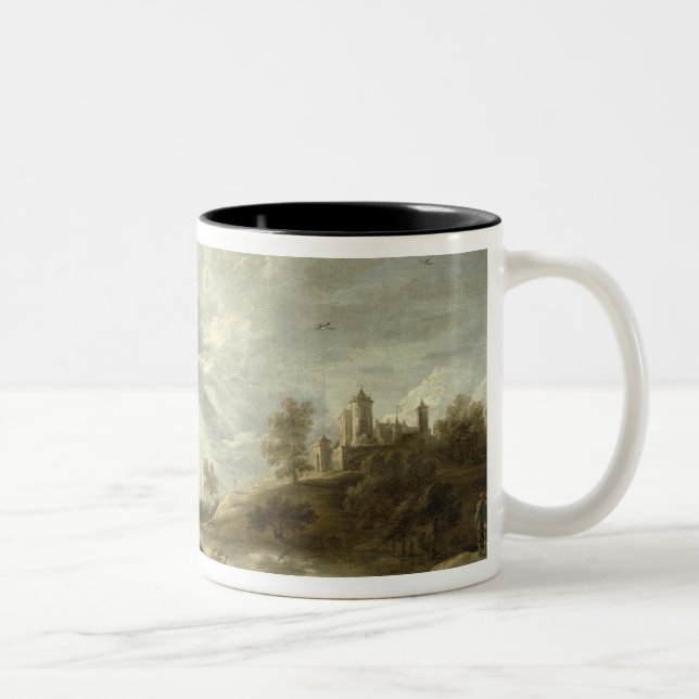Tasse 2 Couleurs Auberge par une rivière (Droit)