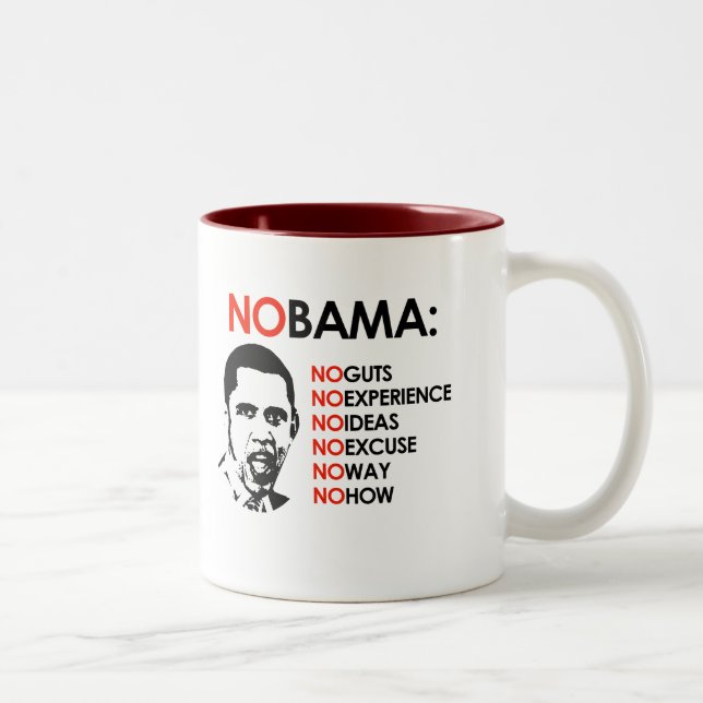 TASSE 2 COULEURS AUCUNE EXPÉRIENCE, NOBAMA (Droit)
