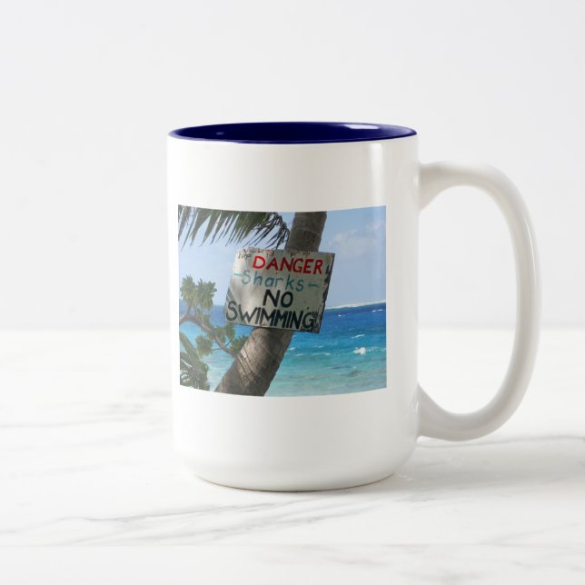 Tasse 2 Couleurs Aucune natation ! (Droit)