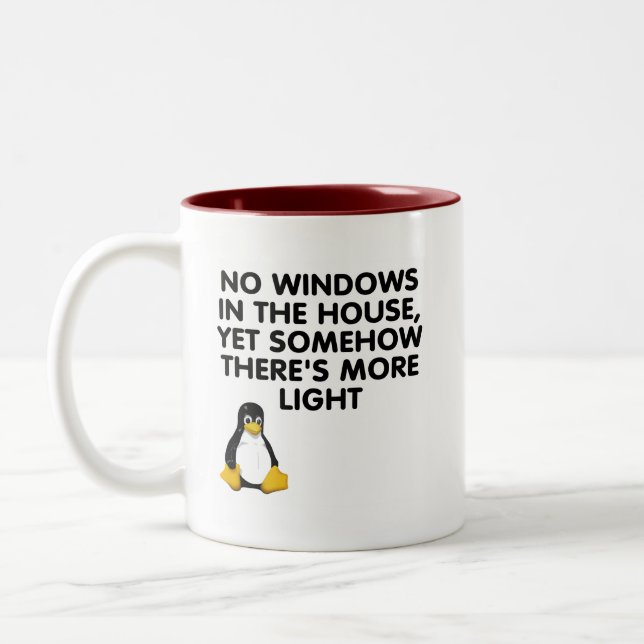 Tasse 2 Couleurs Aucunes fenêtres dans la maison… (Gauche)