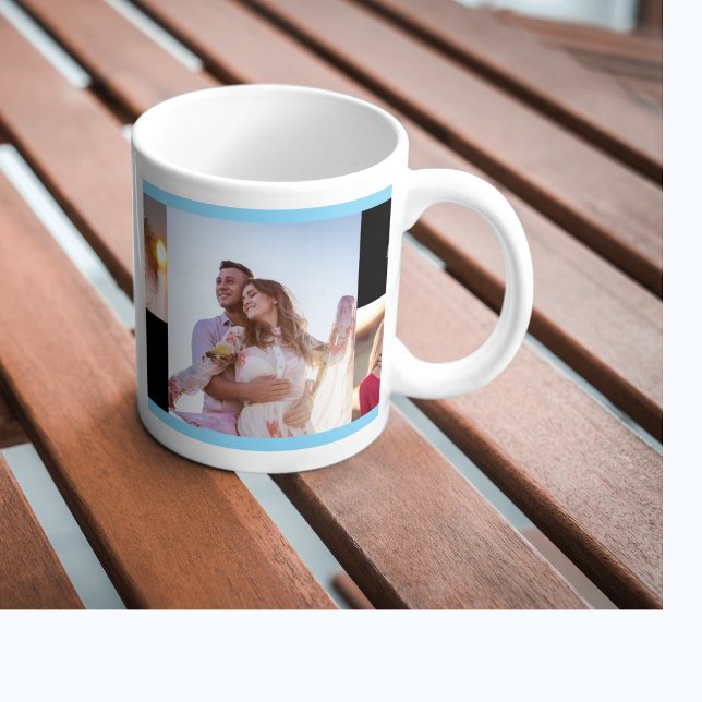 Tasse 2 Couleurs audacieuse journée de la Saint-Valentin (personalised vivid bold valentine`sday gift mog)