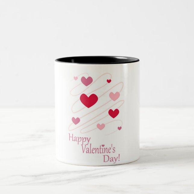 TASSE 2 COULEURS AUDIENCE "HEUREUSE SAINTE-VALENTIN" (Centre)