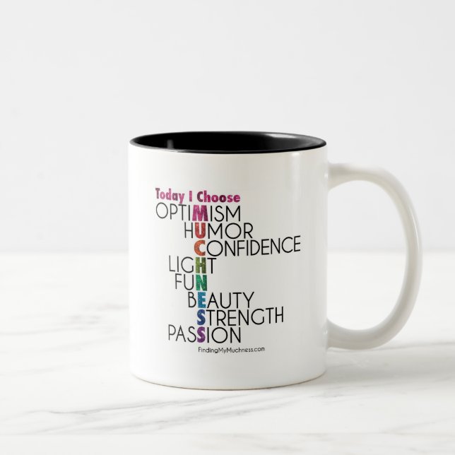 Tasse 2 Couleurs Aujourd'hui, choisissez la QUANTITÉ, art inspiré (Droit)