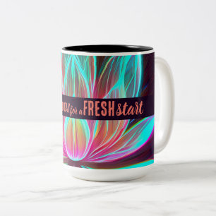 Tasse 2 Couleurs Aujourd'hui est un bon jour de nouveau départ Cita