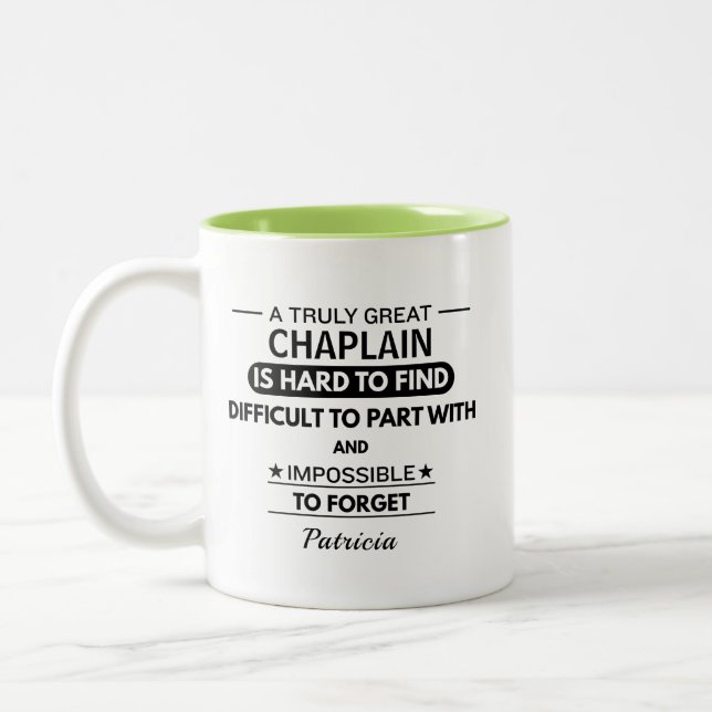 Tasse 2 Couleurs Aumônier personnalisé  (Gauche)