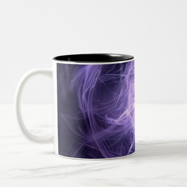 Tasse 2 Couleurs Aura Abstraite : forme d'énergie Kirlian (Gauche)