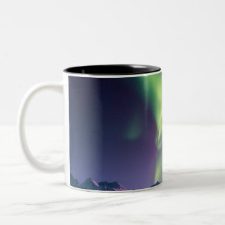 Tasse 2 Couleurs Aurores boréales d'Alaska Scenic