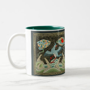 Tasse 2 Couleurs Auspicious Tide & Phoenix Rising Motif chinois
