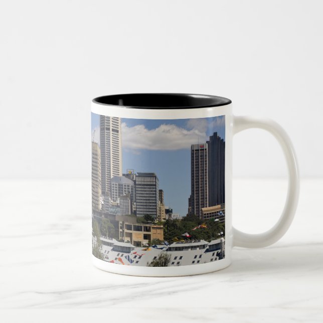 Tasse 2 Couleurs Australie, Sydney, Potts Point. Skyline de Sydney. (Droit)