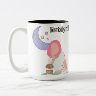 Tasse 2 Couleurs Autocollant drôle pour introverti avec batterie so